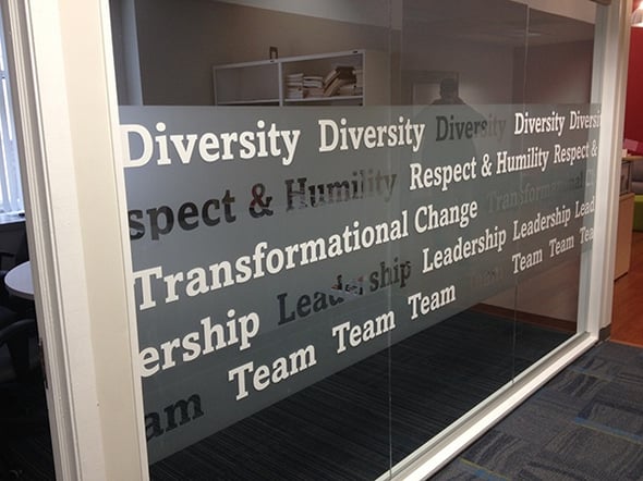 Using Window Graphics for Core Values Statements