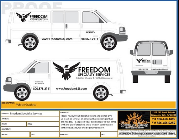 Van Wrap Design Proofs