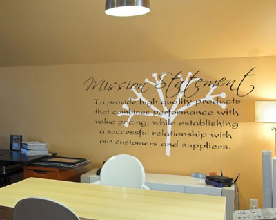 Mission Statement Wall Graphics