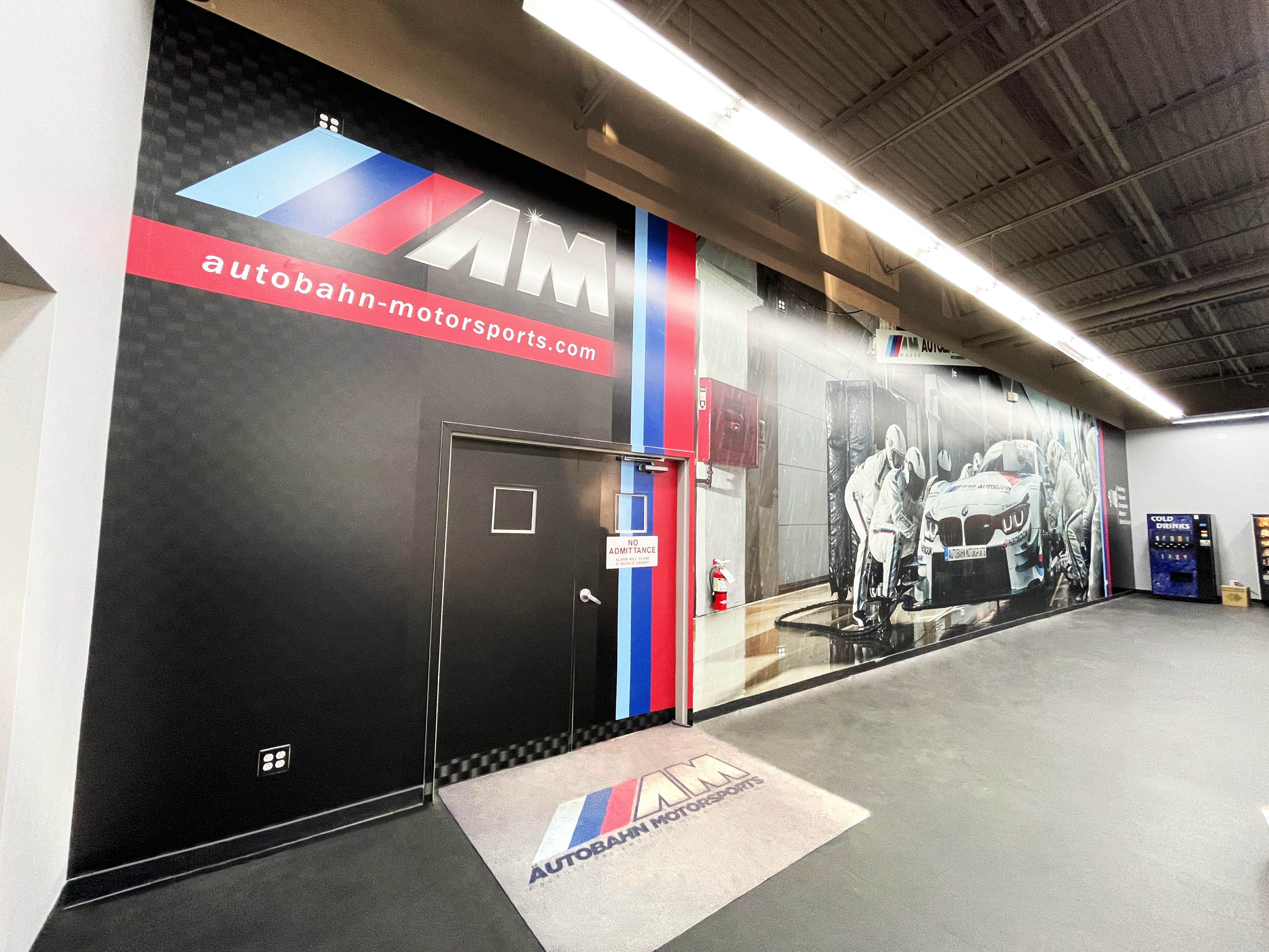 Interior Black Door Signage by Sunrise Signs