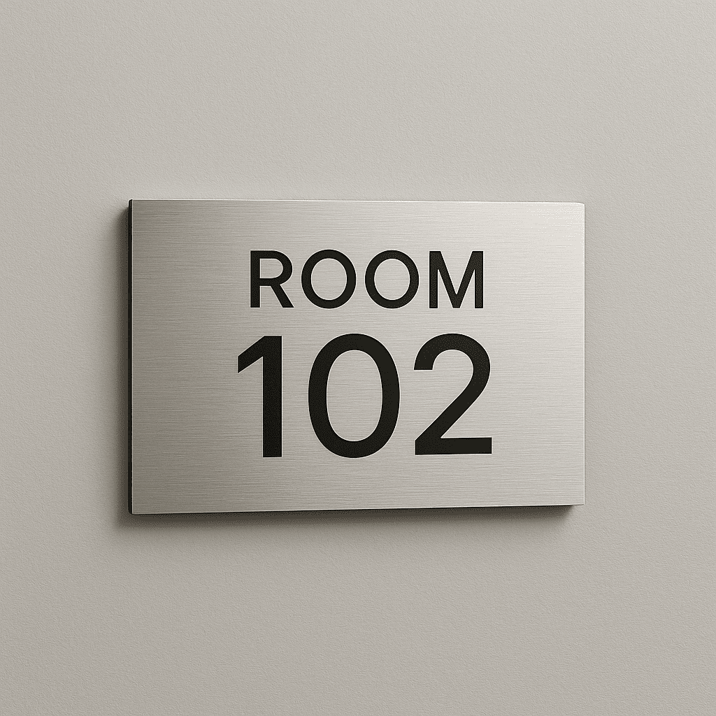 Minimalist and Sleek Door Sign Designs