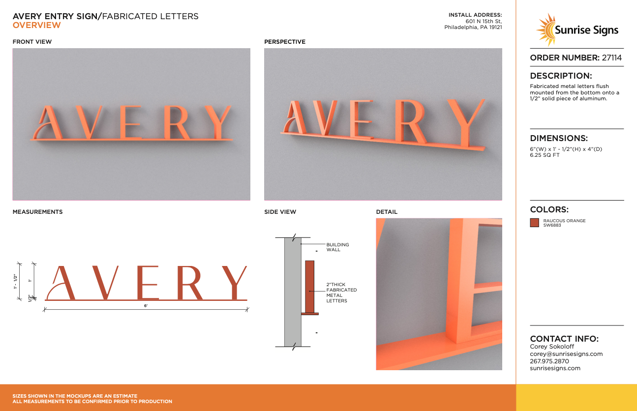 Multifamily Lobby Sign Design