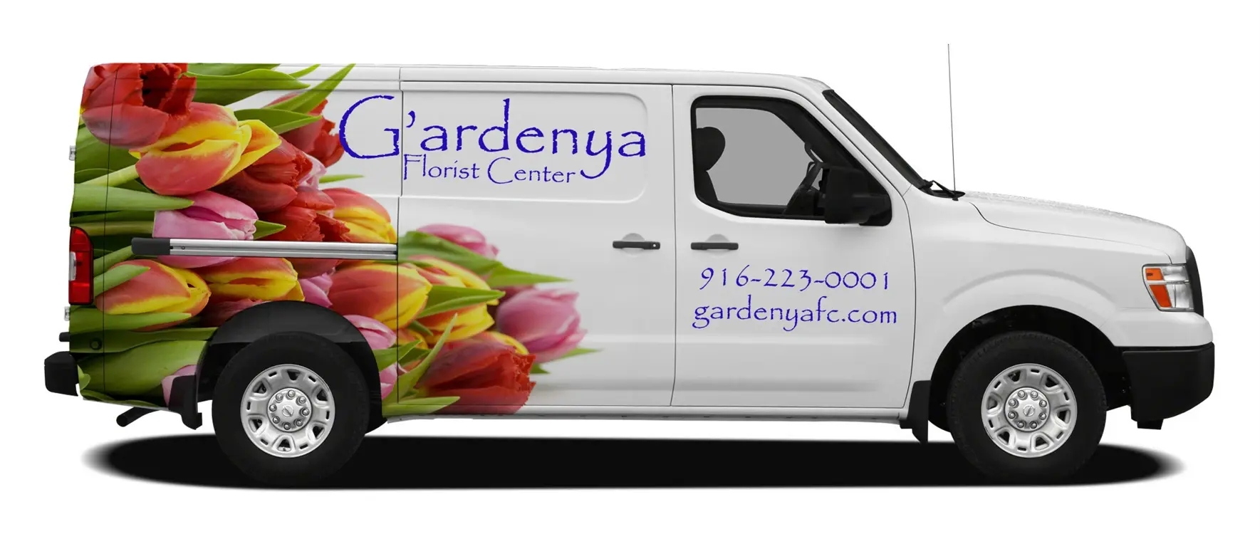 Florist Van Graphics Lettering